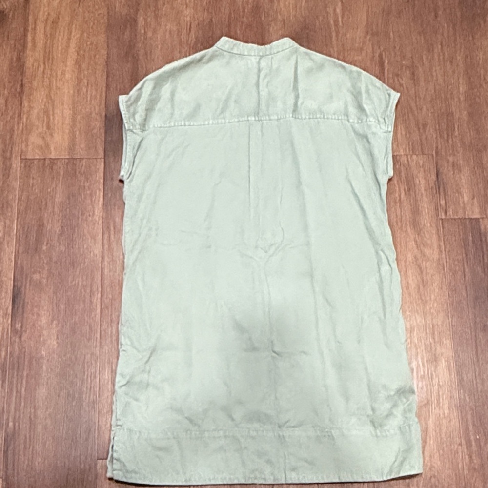 Everlane The Tencel Easy Workwear Dress MIDI Olive Green - Picture 7 of 16